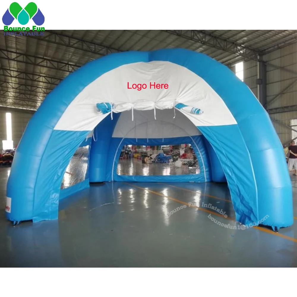 

Airtight PVC Waterproof Advertising Inflatable Spider Tent Gazebo Arch Dome Event Station With Walls 4 Logos Free For Trade Show