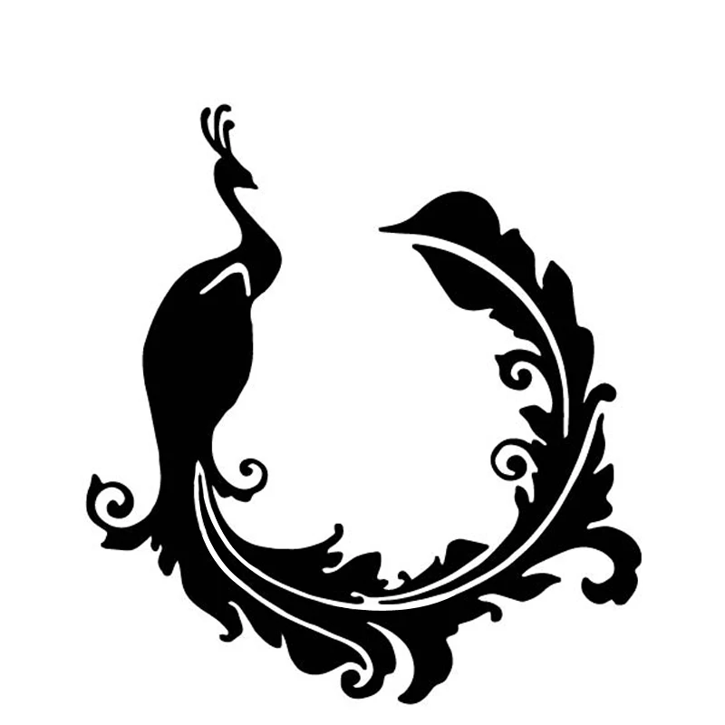 

Art Car Sticker Peacock Car and Motorcycle Body Decoration Car Sticekr Waterproof and Sunscreen Vinyl Decal ,15.2CM*16.4CM