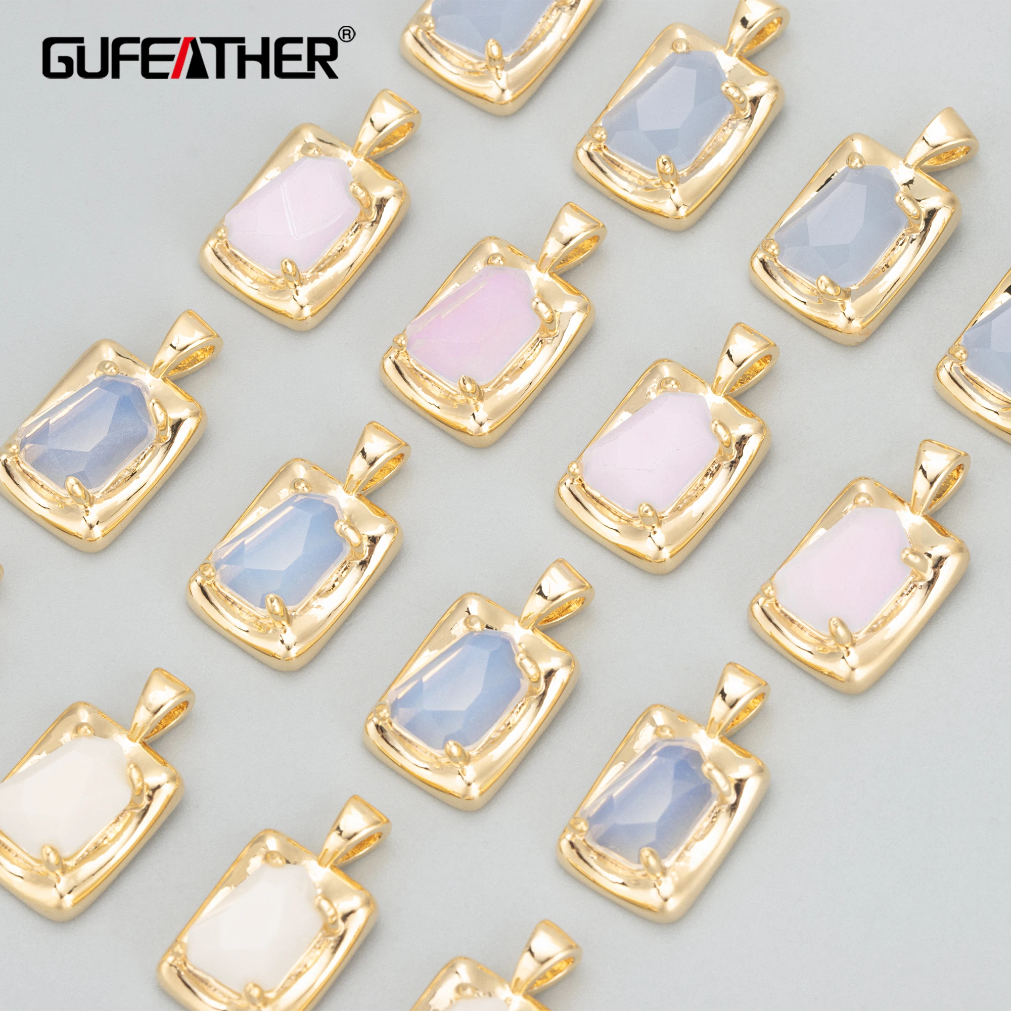 

GUFEATHER MD16,jewelry accessories,18k gold plated,nickel free,copper,natural stone,charms,jewelry making,diy pendants,6pcs/lot