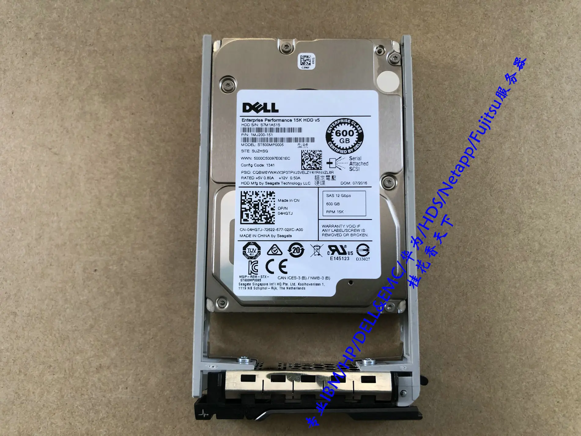 

04HGTJ 600G 15K SAS 12G 2.5 R630 730 930 Original Hard Disk