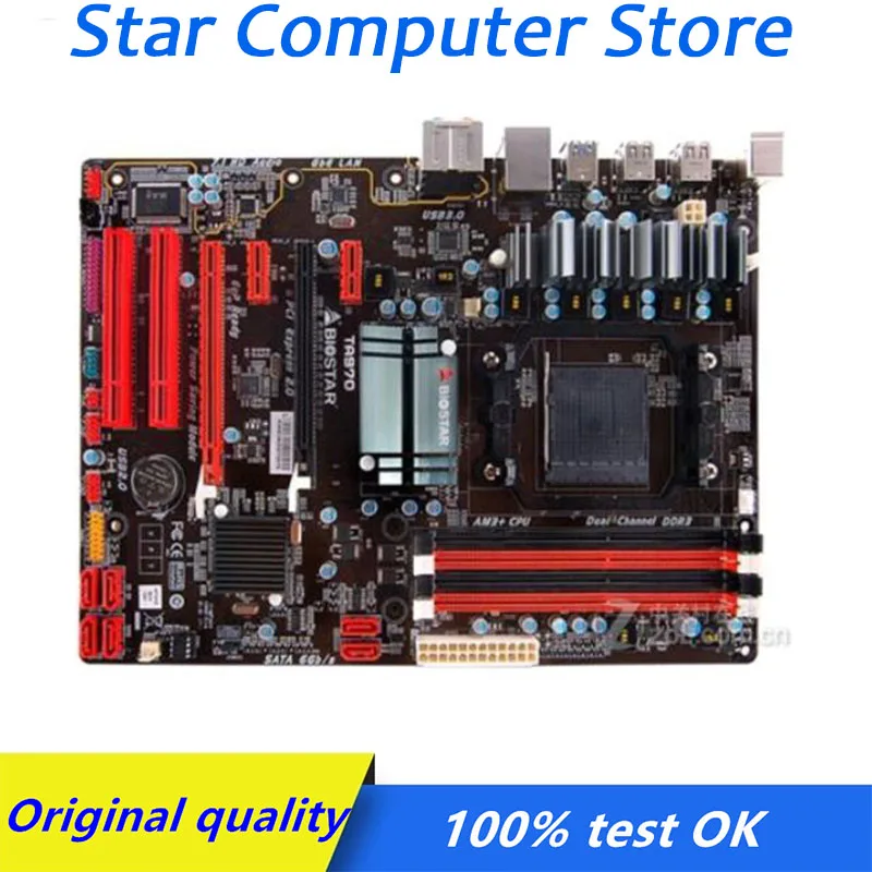 Оригинальная настольная материнская плата Socket AM3 + Biostar TA970 DDR3 32 Гб PCI-E 2 0 для AMD 970
