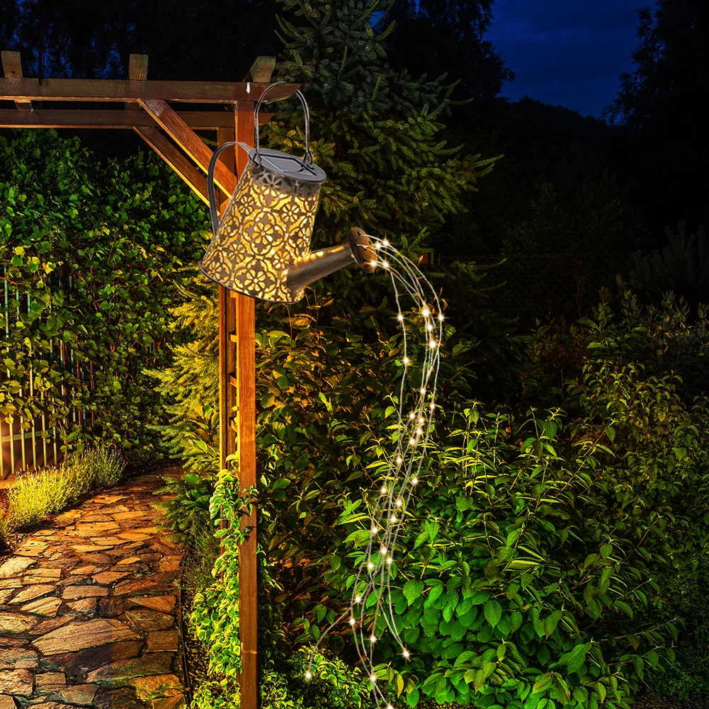 

СВЕТОДИОДНАЯ Гирлянда для душа на солнечной батарее, светильник со звездами для улицы, освещение для сада, подвижная железная Декоративная ...