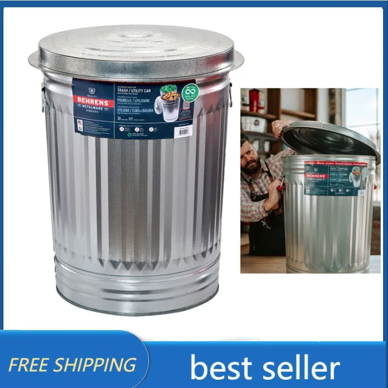 

Behrens 31-Gallon Steel Trash Can