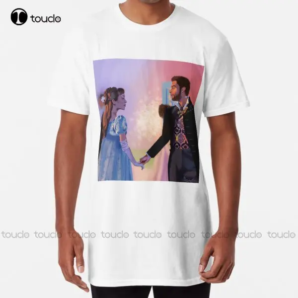 

Daphne And Simon Dancing - Bridgerton Fanart Long T-Shirt Shirts For Teen Girls Breathable Cotton Harajuku Streetwear Xs-5Xl