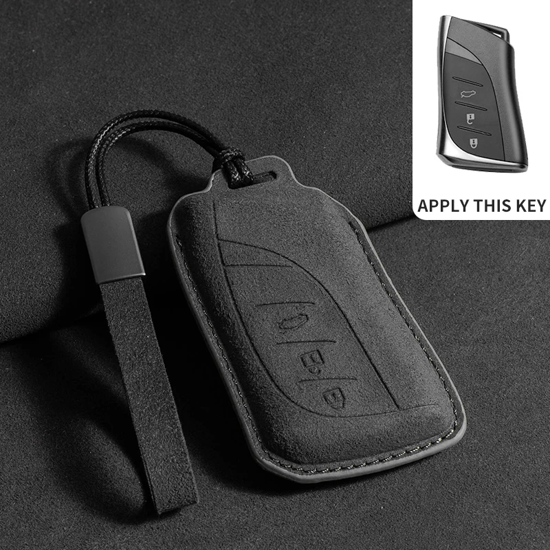 Замшевый чехол для автомобильного ключа для Lexus Es200 Es300h Rx300 Rx350h Nx260 Is300 LS UXNX RZ, чехол для ключей, автомобильный держатель для ключей, брелок, аксессуары
