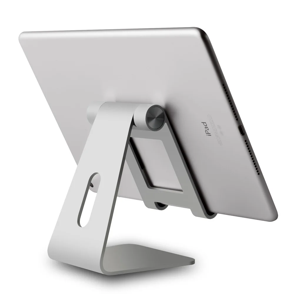 

Регулируемая алюминиевая подставка для планшета, нескользящий многоугольный Настольный держатель для планшета/телефона для iPad Tab Kindle Nintendo ...