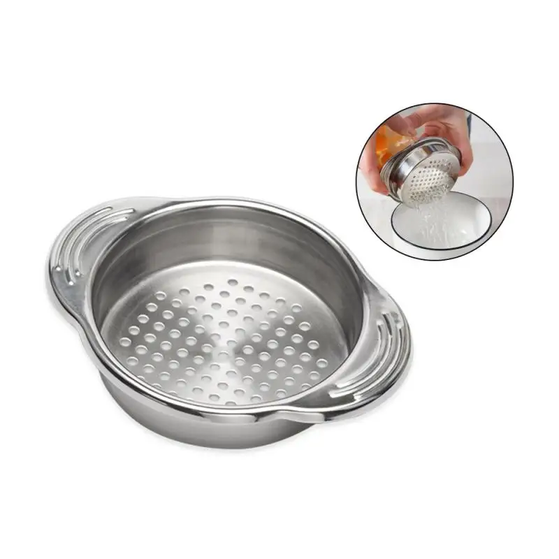 

Food Can Strainer Sieve Tuna Press Lid Oil Stainless Steel Drainer Remover Can Water Filter Colander Kitchen Tool Home Gadgets