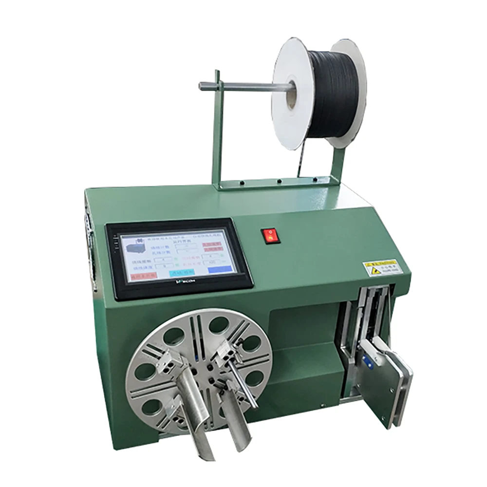 

Cable Wire Coil Winding Binding Machine Touch Screen Electric Digital Automatic with Ribbon and Different Size to Choose