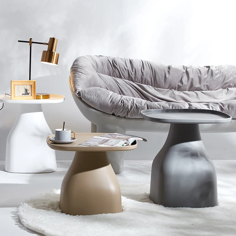 

Plastic Cheap Table Bedroom Outdoor Garden Round Nordic Modern Dining Table Office Breakfast Muebles Auxiliares Home Furniture