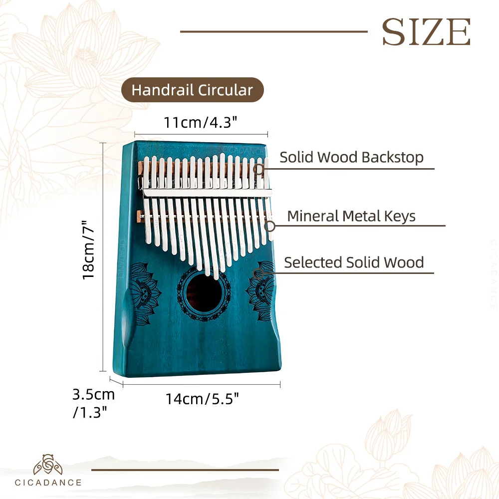 Высококачественный музыкальный инструмент Калимба с большим пальцем пианино