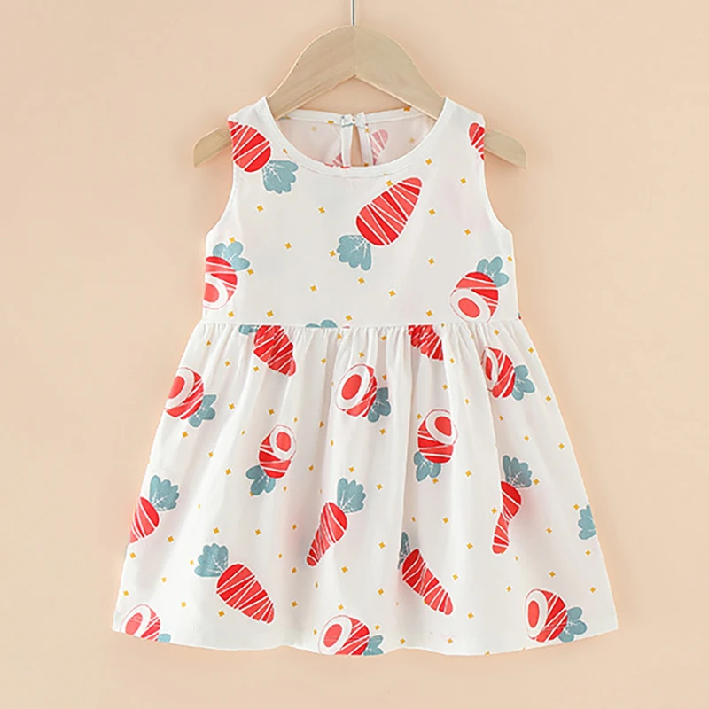 Летнее платье для девочек детское без рукавов сарафан свадьбы дня рождения