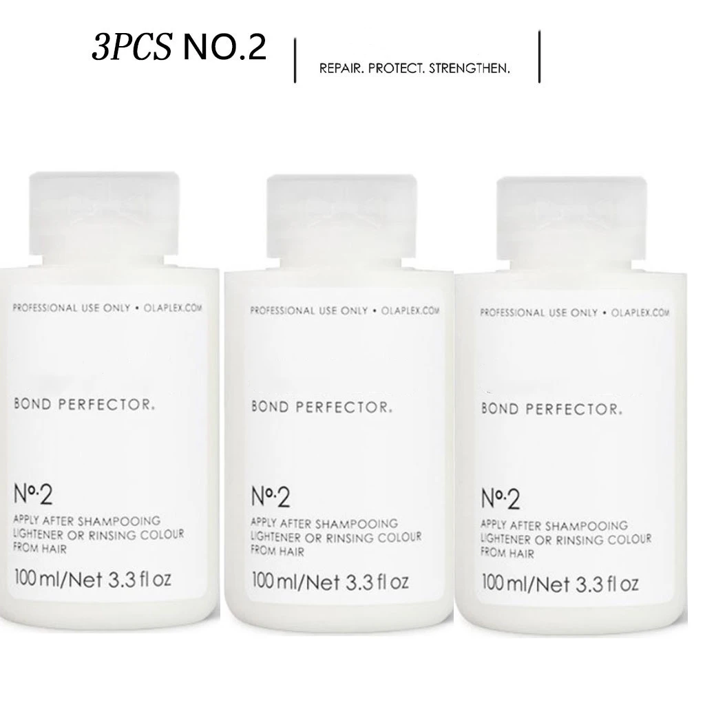 

3PCS Olaplex No.2 BOND PERFECTOR Leave-In Reparative Styling Creme Eliminates Frizz Hydrates & Protects Hair No.1234567 100ml