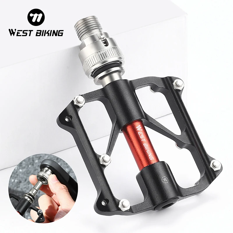 WEST BIKING быстросъемная велосипедная педаль с 3 подшипниками Портативная