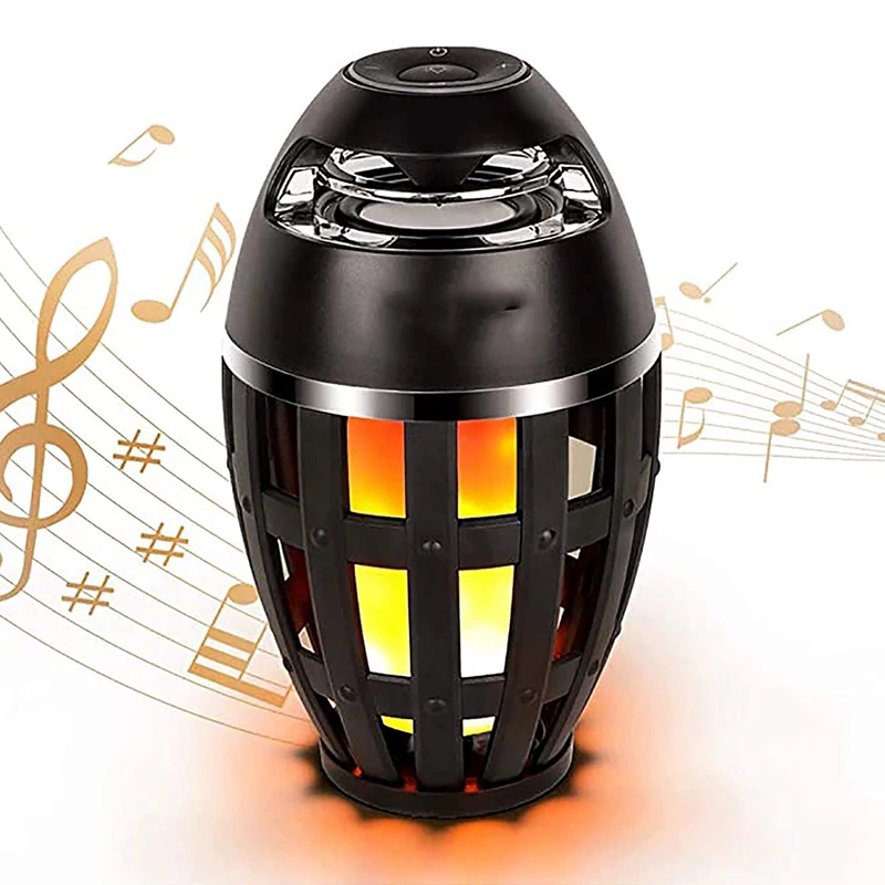 

Wireless Speaker LED Flame Light Portable Loudspeaker Bluetooth Music Player LED Flame Torch Lamp Flicker Light Soundbar