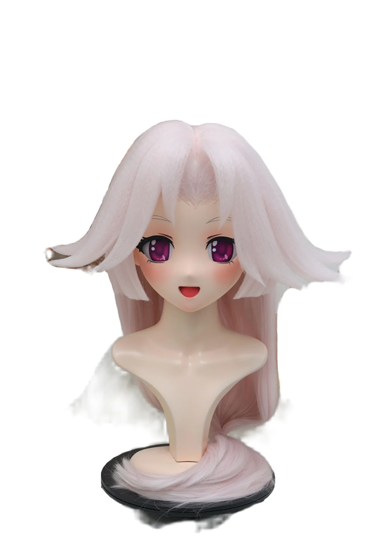 

(NFD-715) Customize Character Female/Girl Resin Kig Half Head With Lock Anime Cosplay Japanese Animego Kigurumi Mask