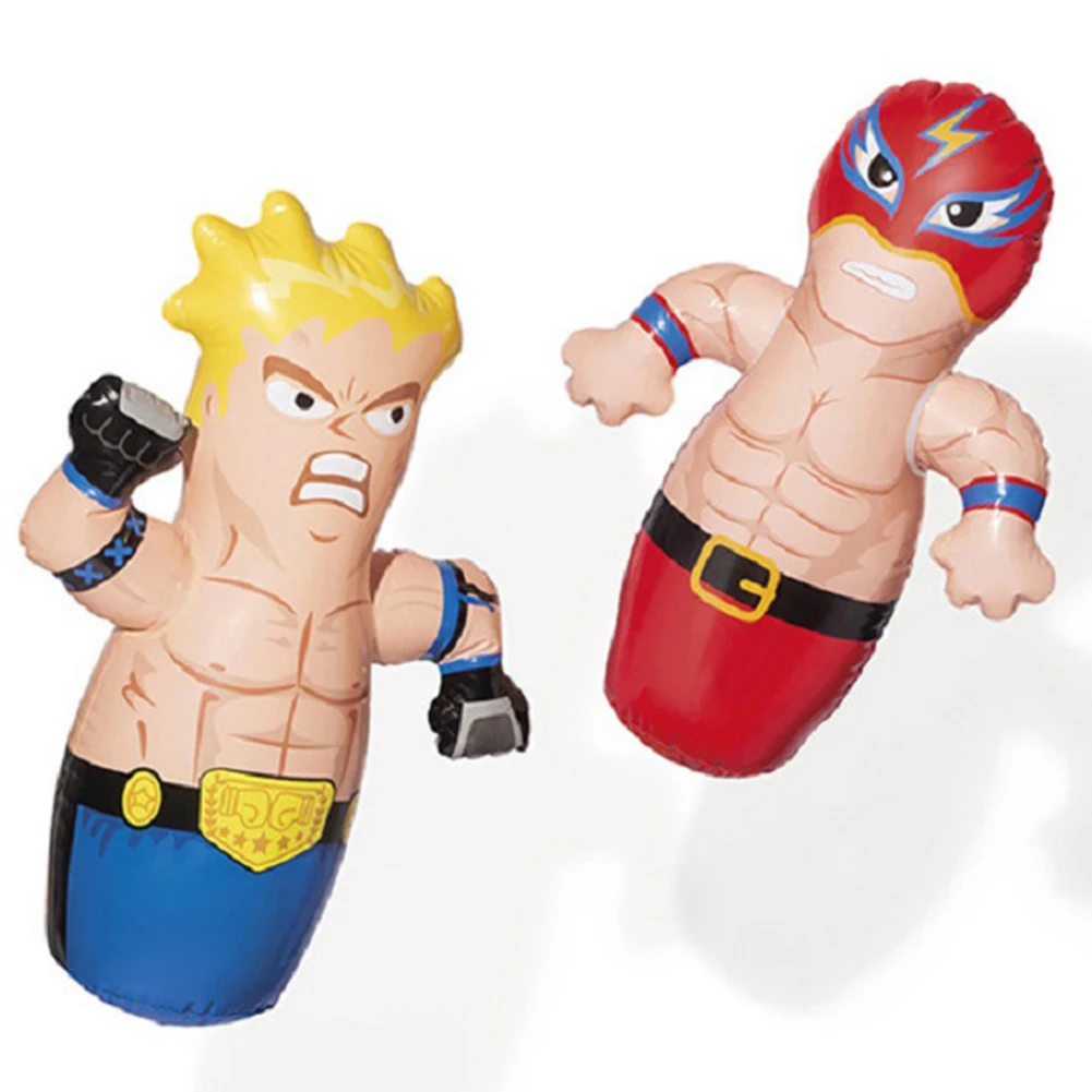 

Safety Inflatable Punching Bag Toy Cartoon Plastic Home Gym Fitness Boxing Toys for Boxing Sports Game Products