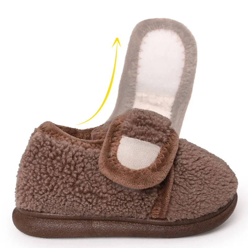 

Ботинки для малышей, зимние теплые ботинки для мальчиков и девочек, плюшевые ботинки с мягкой подошвой для младенцев, домашние Кроссовки дл...