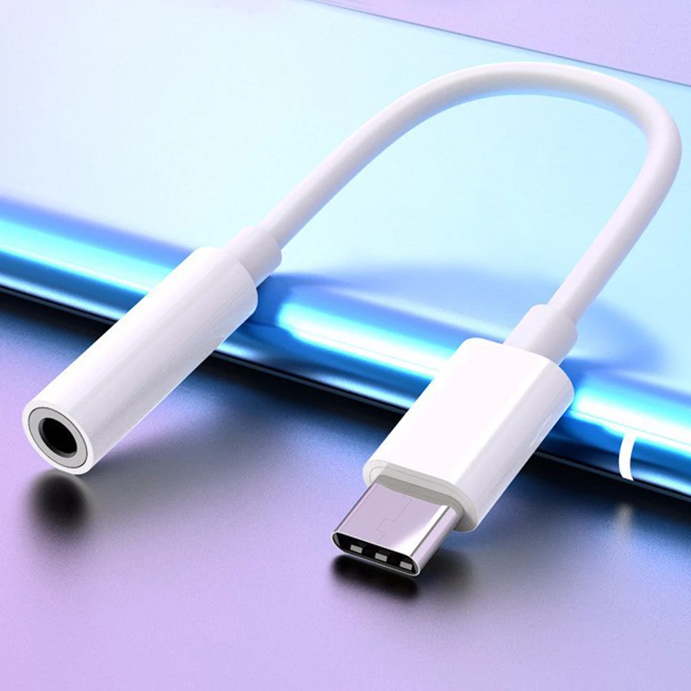 Новый адаптер для наушников USB Type-C на 3 5 мм внешний телефонов android Huawei P20 и - купить