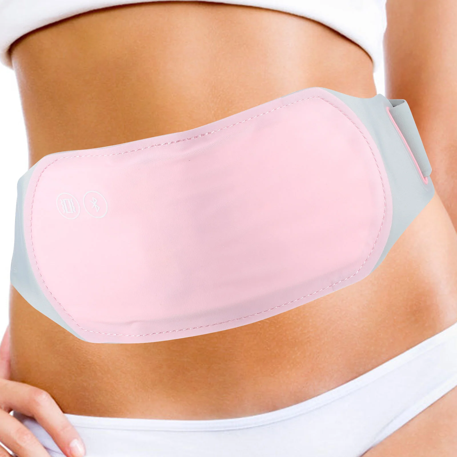 

Warm Palace Heating Belt Pad Pink Period Cramp Massager Intima Pain Relief Menstrual Lycra Cramps Girl Simulator Machine