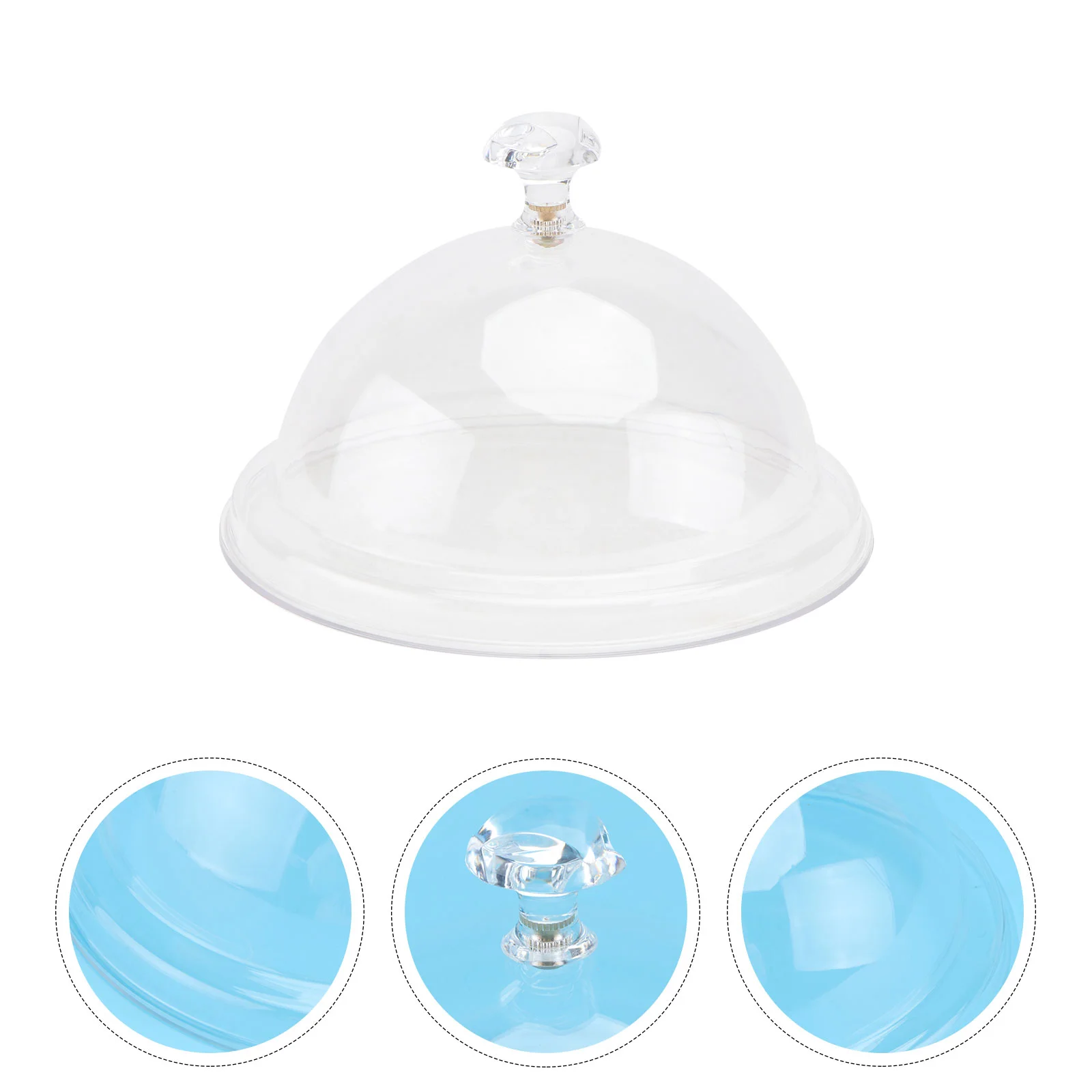 

1pc Lid Transparent Durable Cover Lid Tray Lid for Dish Cake