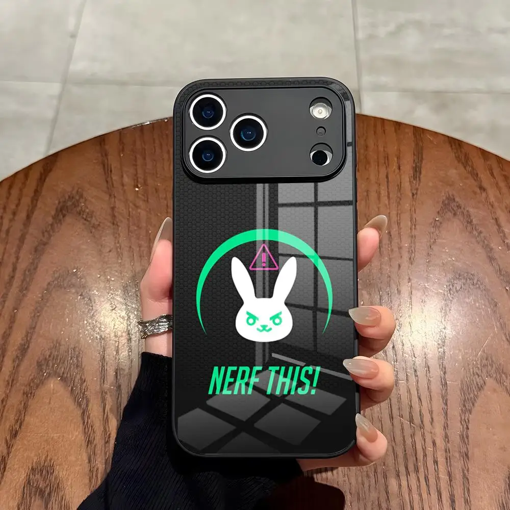 Чехол для телефона O-Overwatch D.Va для iPhone 17 Air 16 15 14 12 11 13 Pro Max Mini X Xr Xs Se Plus, стеклянный чехол (art.: 3920da4cda07c) - 3920da4cda07c