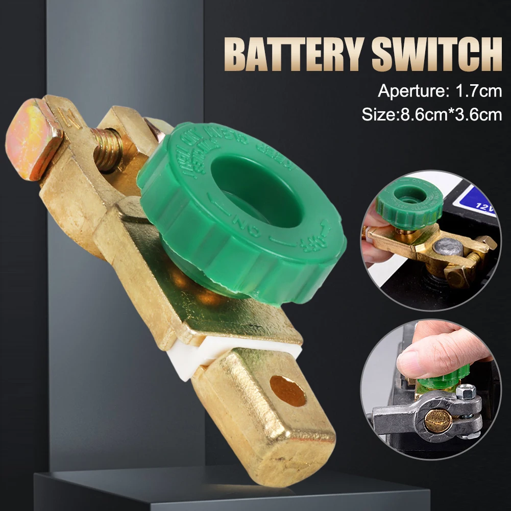 

Car Battery Switch Battery Isolator Quick Cut-off Switch Disconnect Protector Battery Terminal Link Switch Auto Car Accessories
