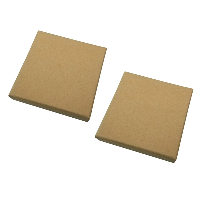 

32 Pieces Of Kraft Cardboard Jewelry Box, 9 X 9 X 3Cm