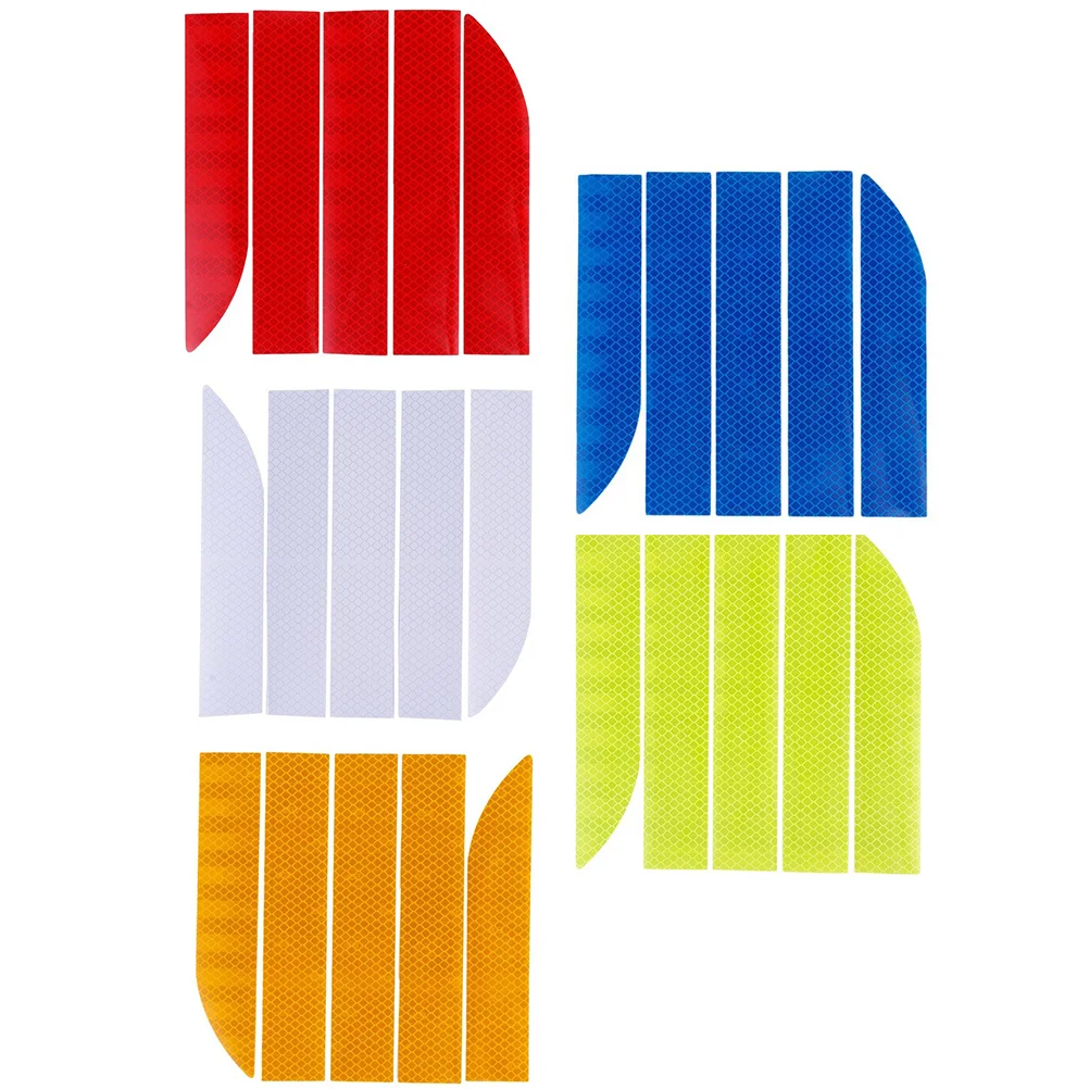 

5 Sets Trunk Stickers Car Night Warning Reflective Sticker Car Stickers