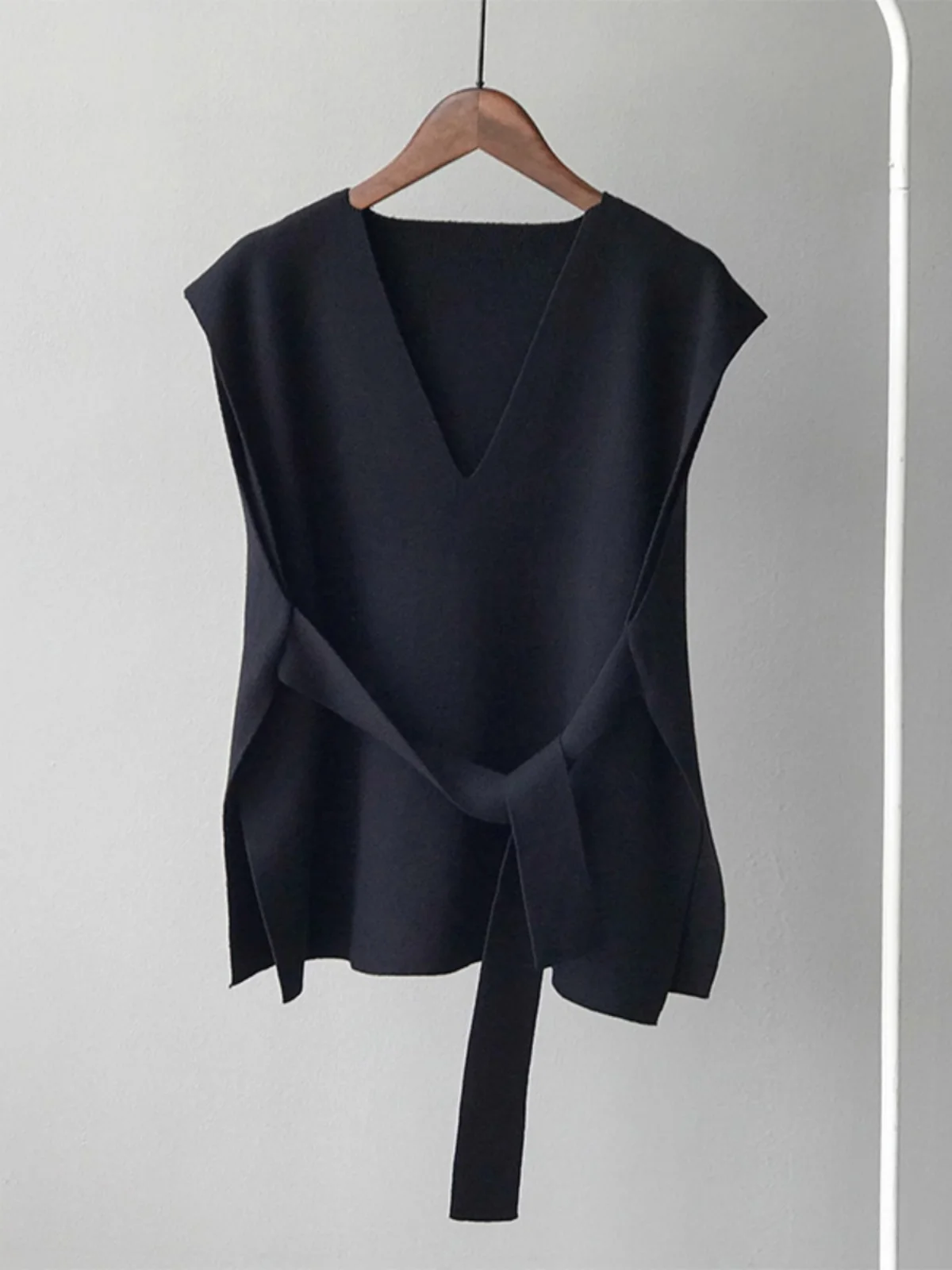 Sleeveless Vest Women's Spring/Autumn/Winter Internet Celebri Knitted Outerwear Outer Wear Fashion Korean Sle L...