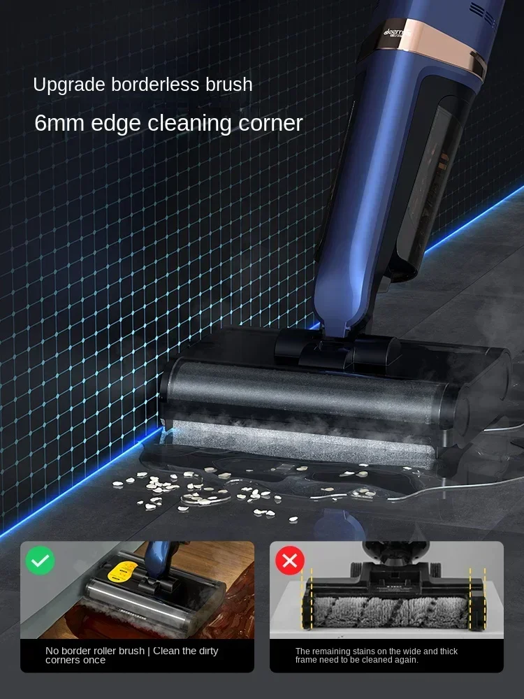 Паровой пылесос Deerma X30 с двойной роликовой щетиной