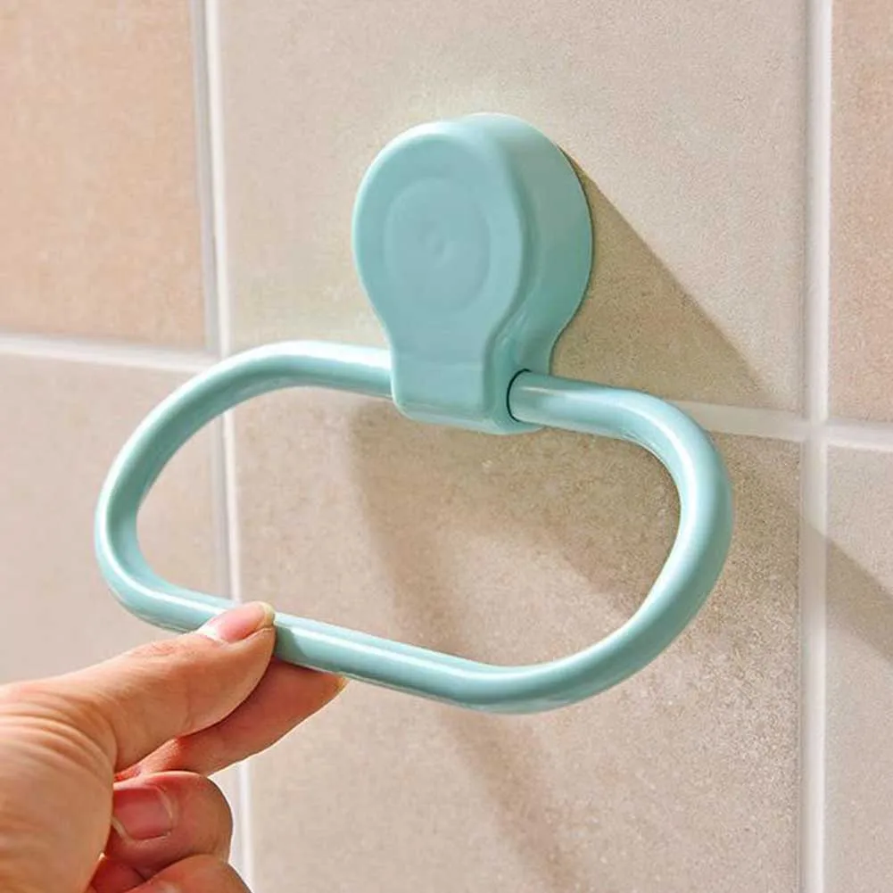 

Coat Ring Decoration Roll Hangers Toilet Paper Self Adhesive ABS Wall Mount Rack Home Bathroom Storage Hotel Towel Holder