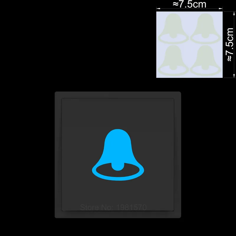 

Светящиеся наклейки NICELET для дверного звонка