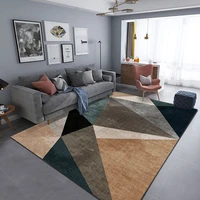 light luxury geometric style living room large area carpet cloakroom lounge non slip floor mat bedroom decoration soft carpet