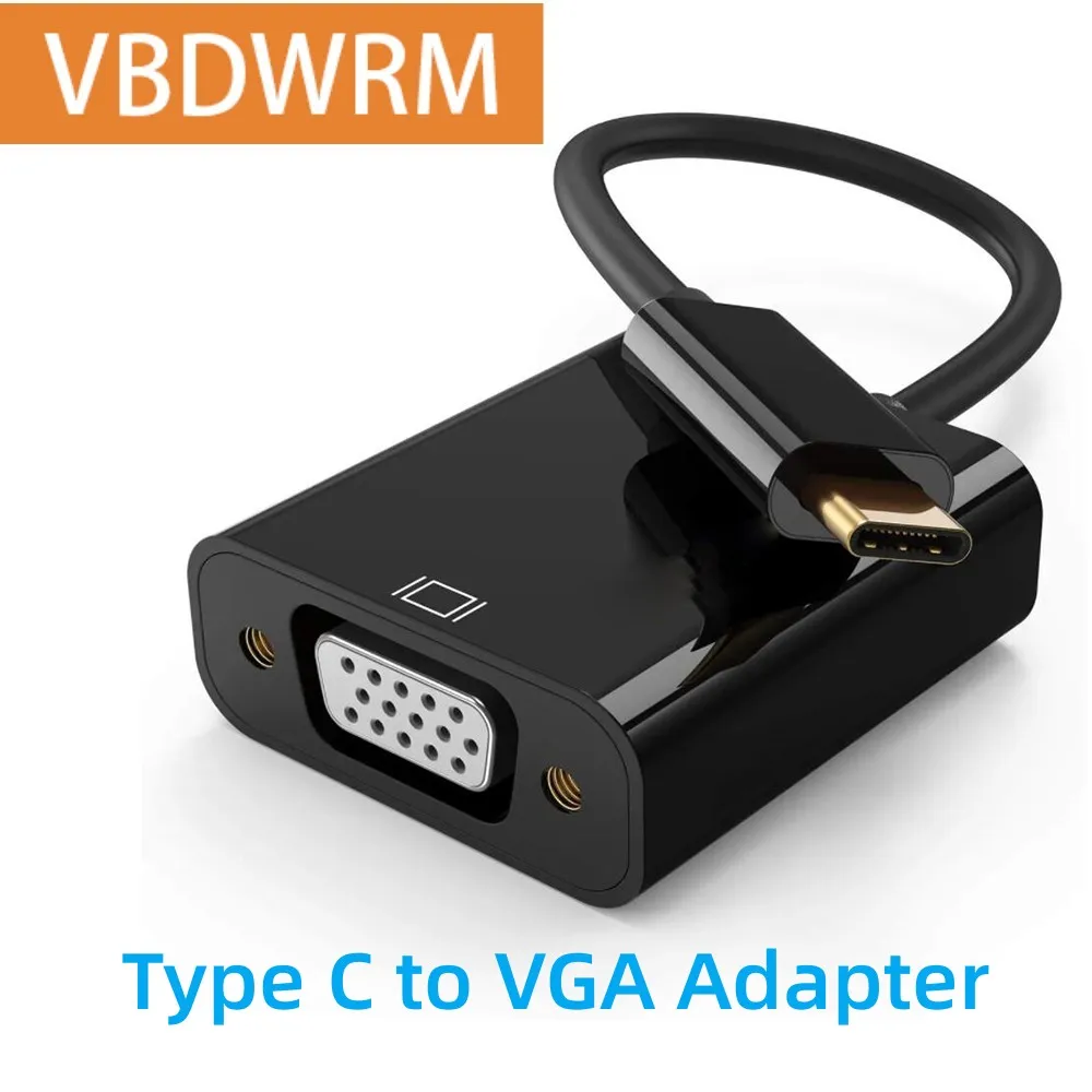 

Type C to VGA Adapter USB 3.1 Type C to VGA Converter Cable Adapter for Apple Macbook Pro Macbook Air Imac Mac