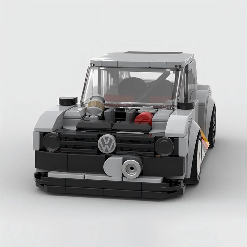 Фото Классический суперкар серии Golf GTI Mk1 модель на заказ строительные блоки DIY сборка строительные блоки детские игрушки Рождественский подарок №3