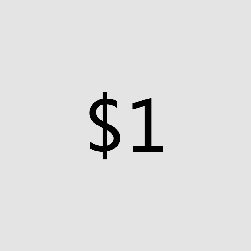 

Extra fee of $1 difference