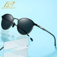 simprect tr90 polarized sunglasses for men 2022 luxury brand designer round sun glasses fashion retro vintage shades for women