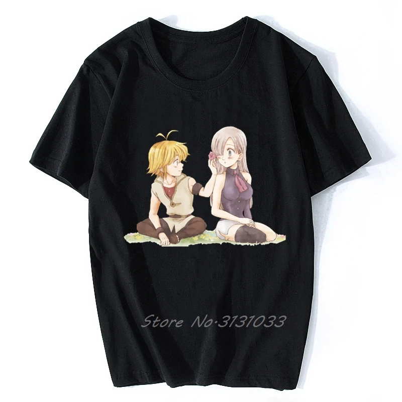 

The Seven Deadly Sins Japanese Animation Fashion Adult T-Shirt Men O-neck Short Sleeve Tshirt Cotton Tees Streetwear