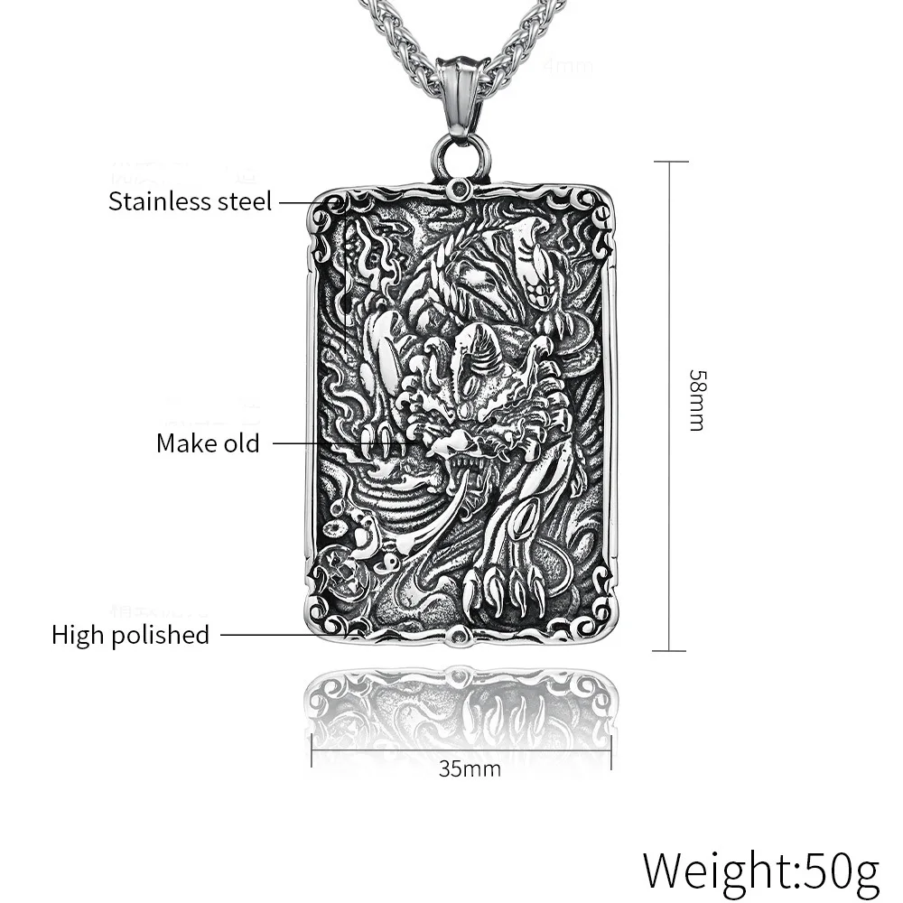 Ожерелье с подвеской в стиле ретро амулет огонь Храбрые войска ожерелье