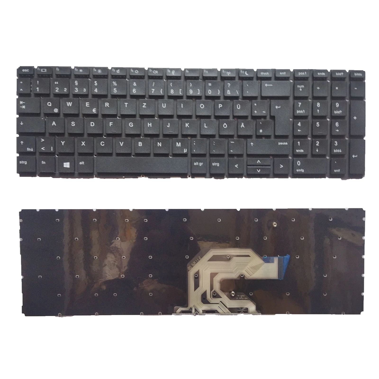 

Replacement For HP Probook 450 G6 455 G6 450R G6 GR Layout Laptop Keyboard Black German