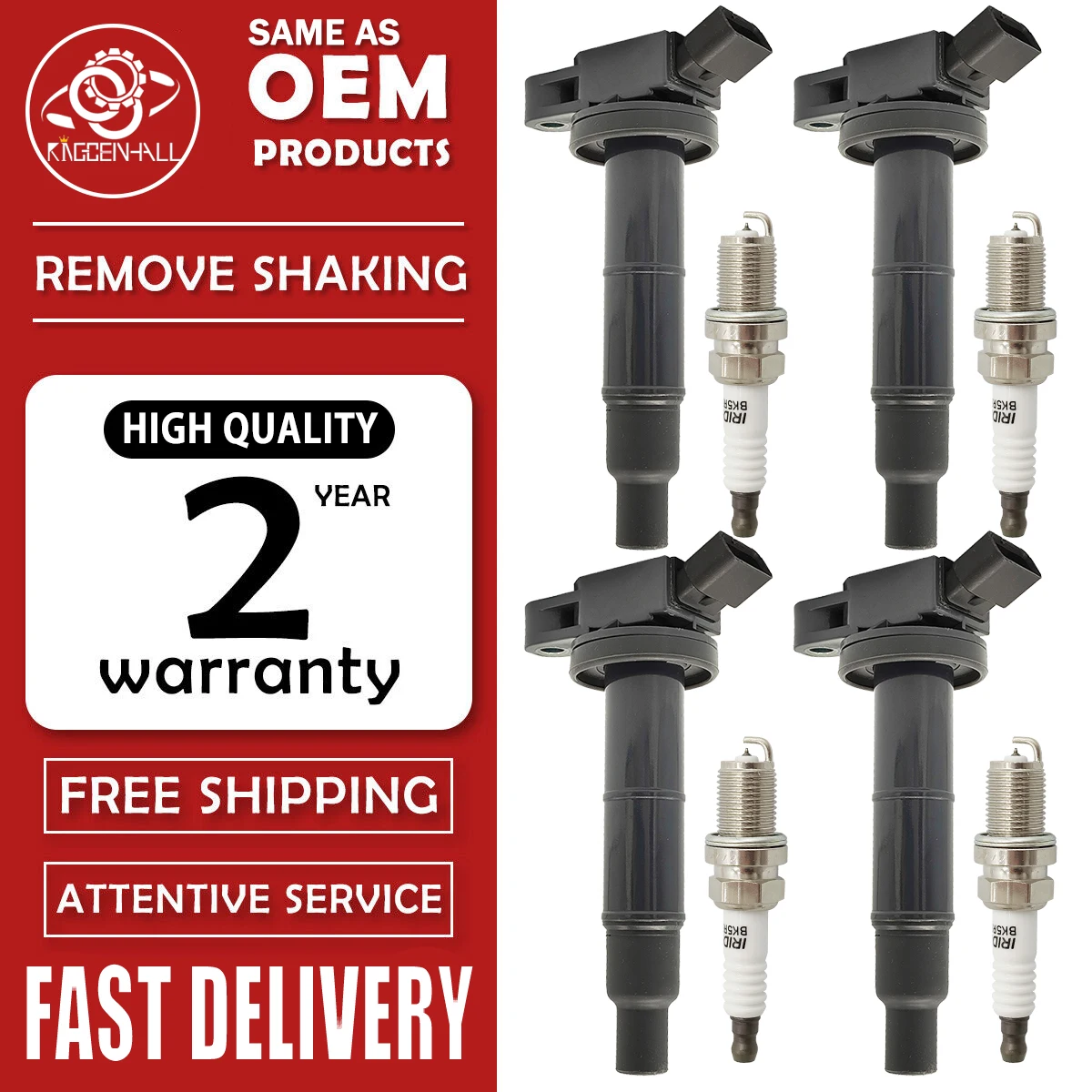 90919-02244 катушка зажигания и Свеча для TOYOTA LEXUS Camry Highlander RAV4 Scion 673-1307 90919-02266 90080-19023