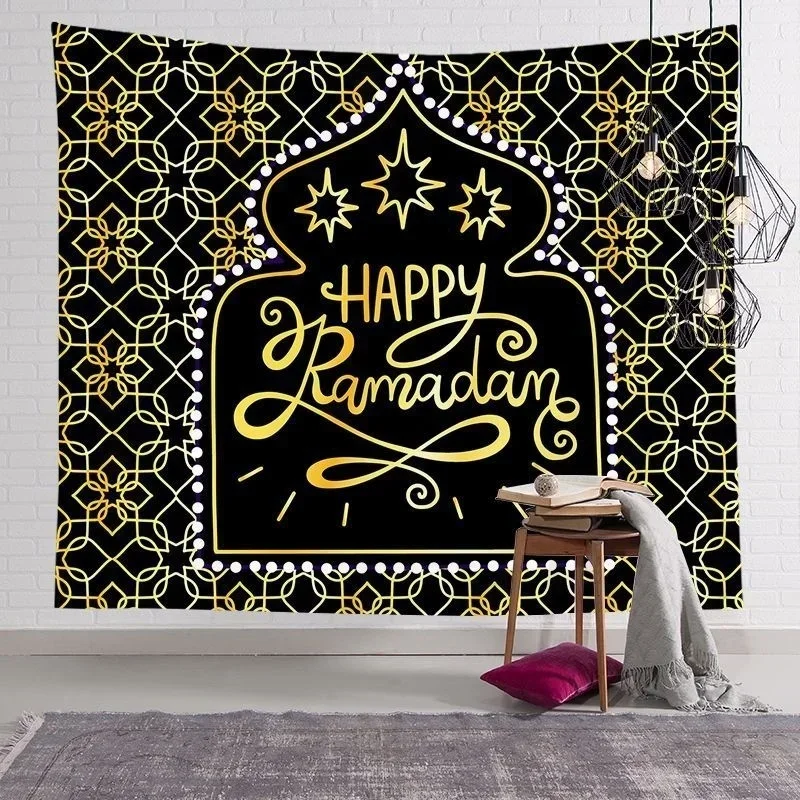 Islamic Ramadan Eid al-Fitr Decoration Tapestry wall Hanging Bedroom room background cloth Religious home decoration