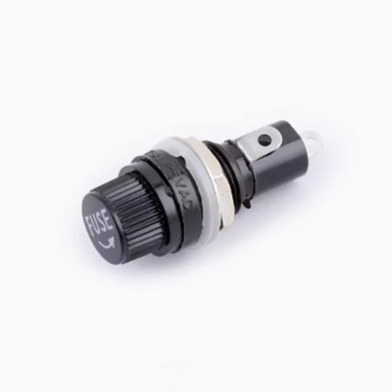 5 шт. 5*20 мм держатель предохранителя 5x20 мм черная страховая трубка гнездо держатель предохранителя для 5*20 мм страховая панель