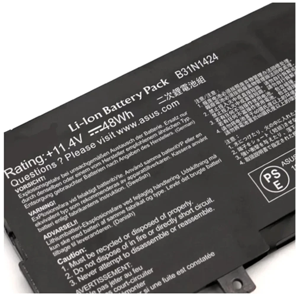B31N1424 Оригинальный аккумулятор для ноутбука 11 4 В 48 Втч ASUS A400U A401L K401L K401U B5010 500 200