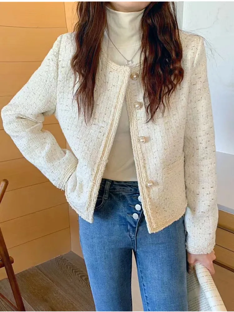 

SMTHMA Высококачественная новая осенняя и зимняя подиумная Дизайнерская куртка, пальто, женская винтажная клетчатая твидовая шерстяная верхн...