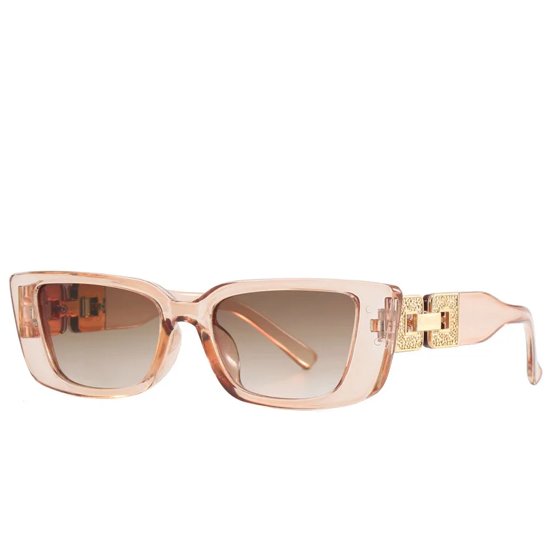 OVOYAN квадратные солнцезащитные очки в маленькой оправе женские модные простые 2024