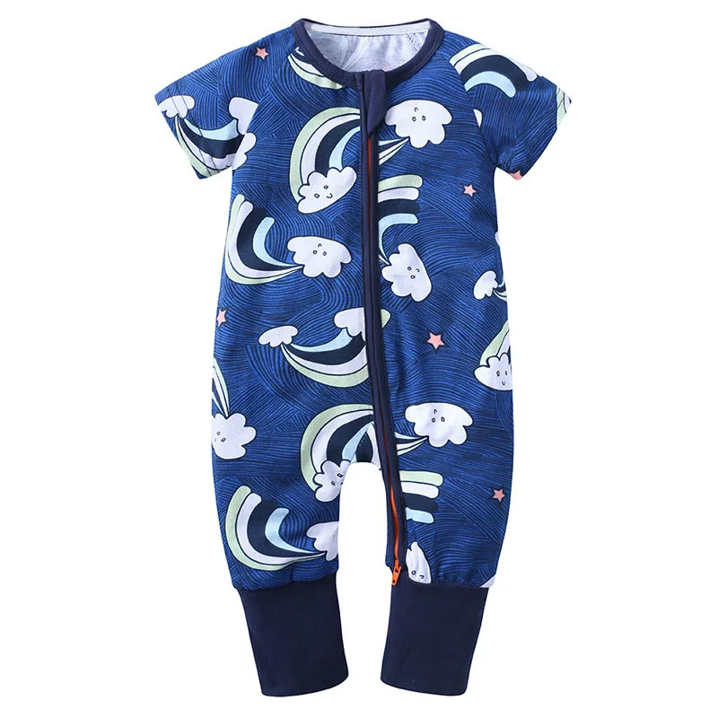 

Newborn 2022 Baby Boys Girls Clothing Animal Summer Short Sleeved Rompers Infant Baby playsuit Toddler Pajamas Climbing Clothes