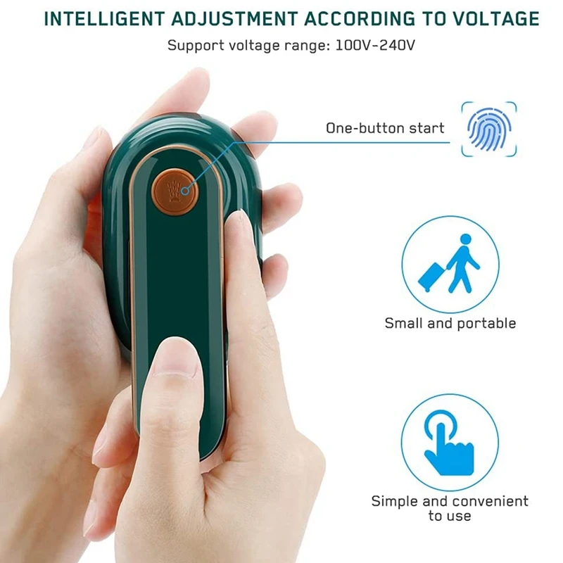 Портативный ручной паровой утюг с антипригарной керамической подошвой быстрый