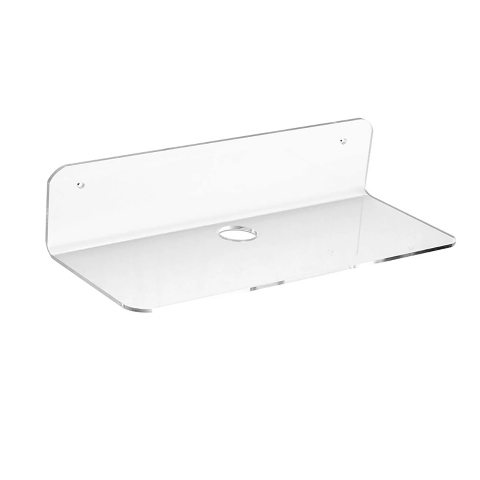 

Book Doll Wall Shelves Clear For Speaker Multifunctional Perforated Organizer Acrylic Floating With Cable Clips Display Modern