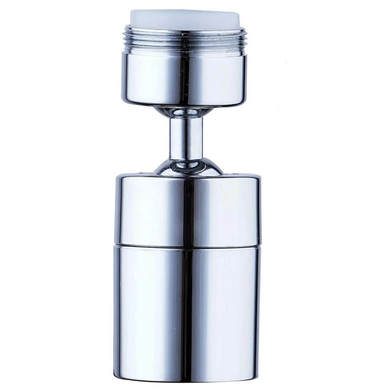 

80 Degree Swivel Faucet Aerator,Big Angle Rotate Sink Faucet Aerator, Dual Function Kitchen Faucet Aerator